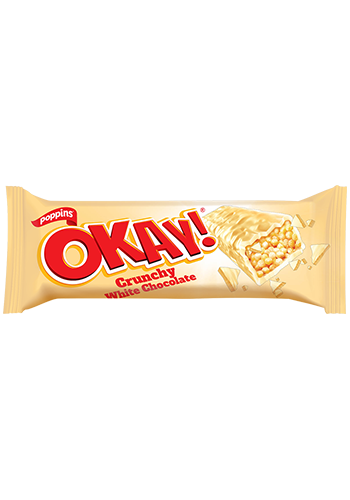 OKAY! Crunchy White Chocolate